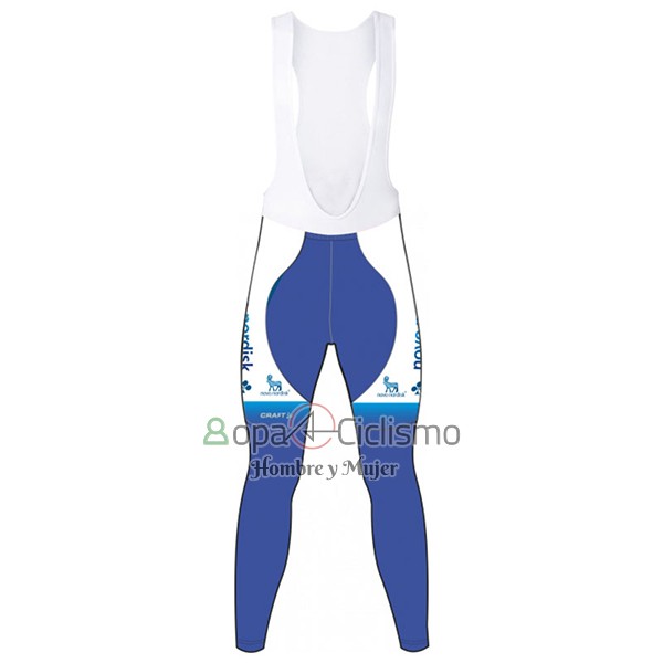 Novo Nordisk Ropa Ciclismo Culotte Largo 2017 Hombre Mangas Largas Novo Nordisk Blanco